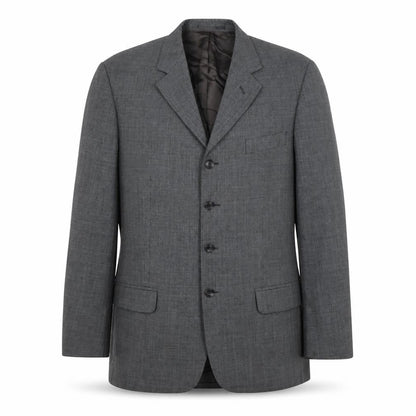 Candidate Mens Grey Polyester Jacket Suit Jacket Size 40 Big & Tall