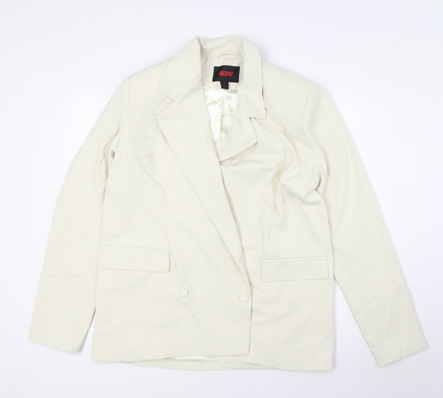 Womens UK Size 6 Misspap Ivory Jacket