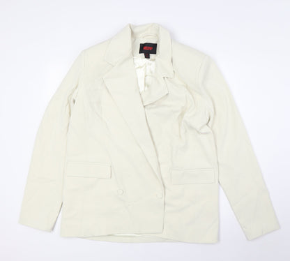 Womens UK Size 6 Misspap Ivory Jacket