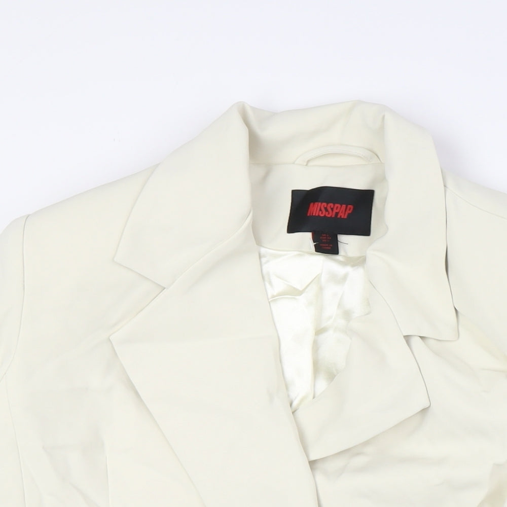 Womens UK Size 6 Misspap Ivory Jacket
