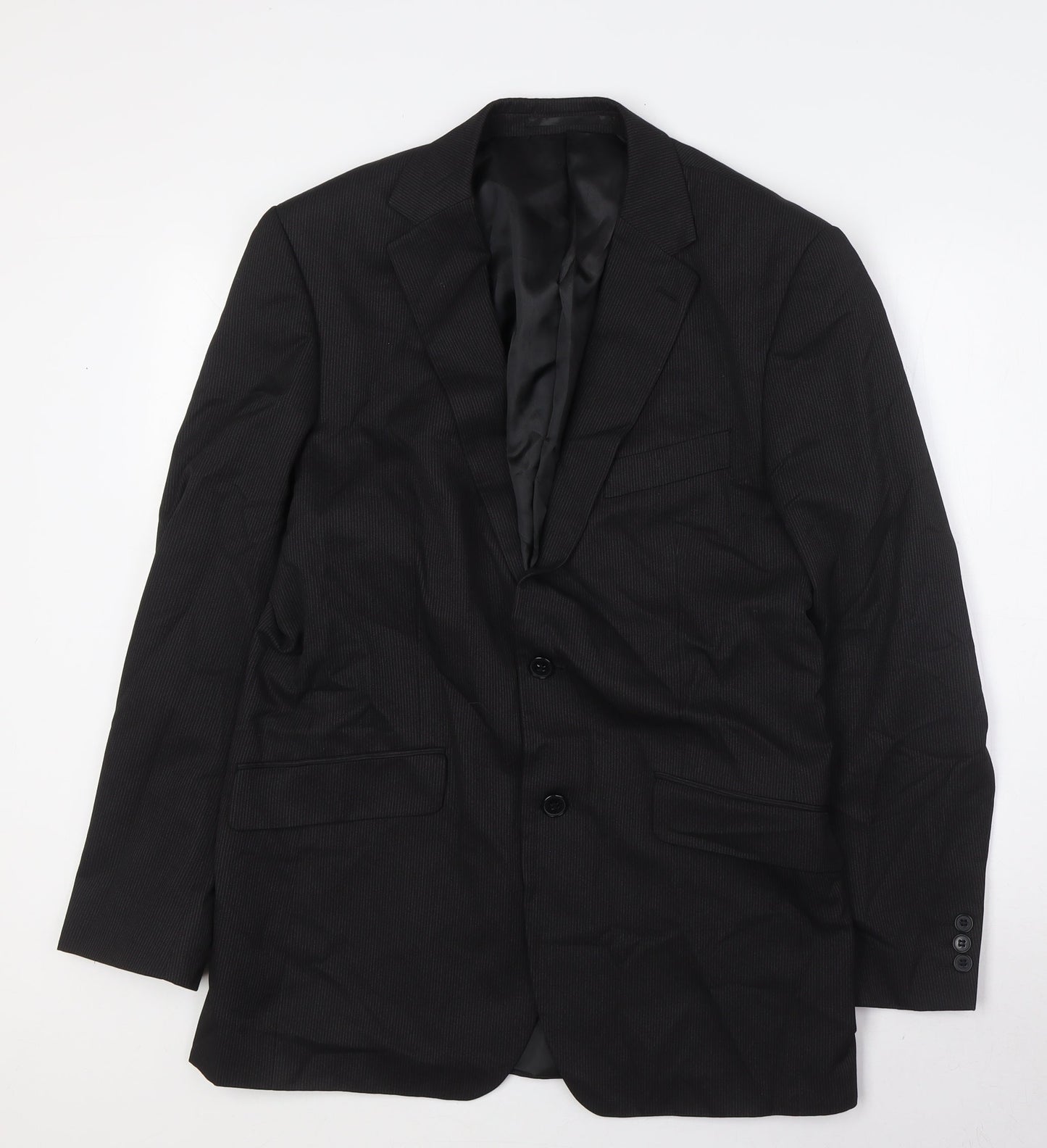 Mens UK Size 38 Karl Jackson Regular Black Suit Jacket