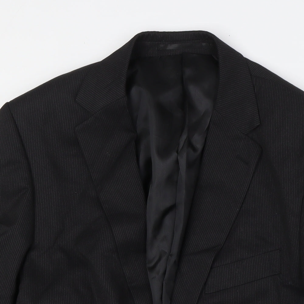 Mens UK Size 38 Karl Jackson Regular Black Suit Jacket