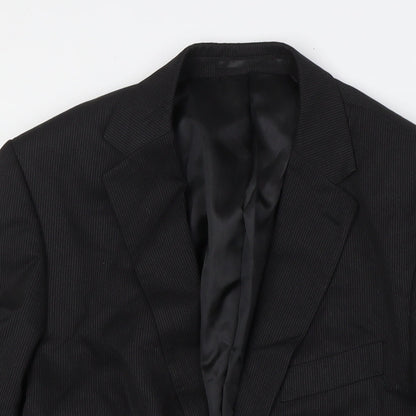 Mens UK Size 38 Karl Jackson Regular Black Suit Jacket