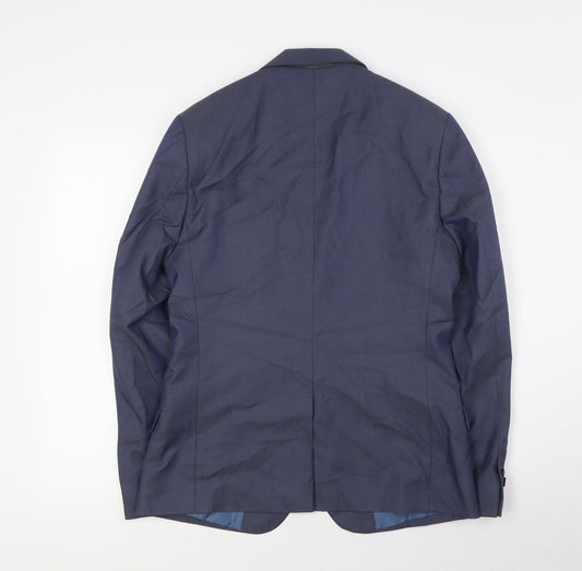 Mens UK Size 36 Marks and Spencer Regular Blue Suit Jacket