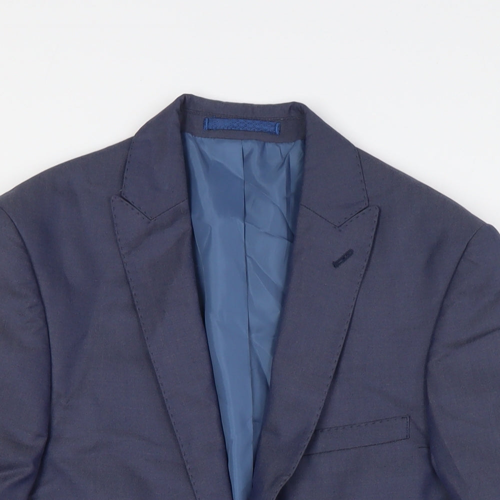 Mens UK Size 36 Marks and Spencer Regular Blue Suit Jacket