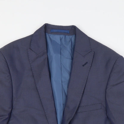 Mens UK Size 36 Marks and Spencer Regular Blue Suit Jacket