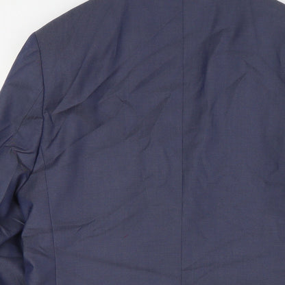 Mens UK Size 36 Marks and Spencer Regular Blue Suit Jacket