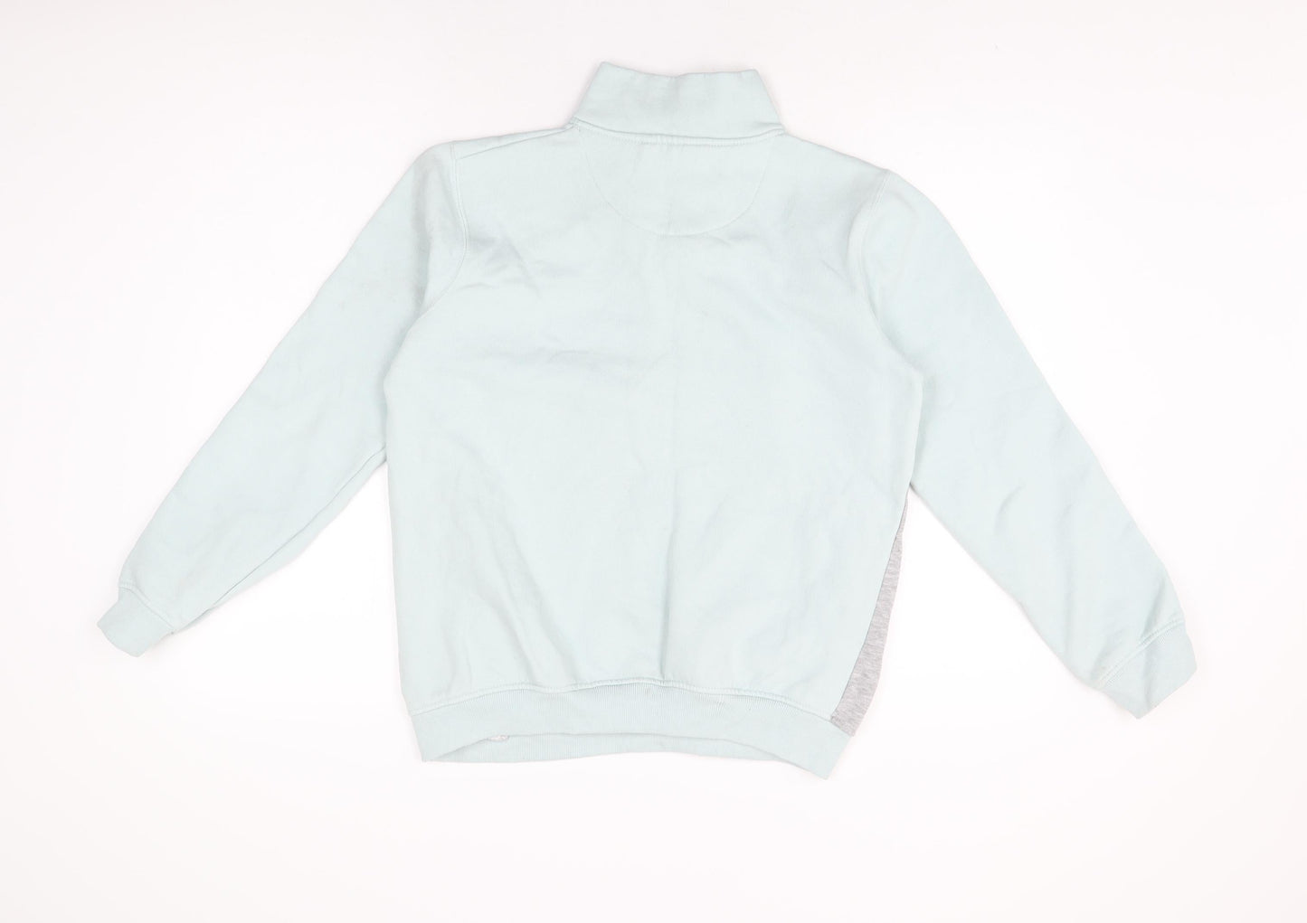 Holyfield Girls Blue Cotton Pullover Sweatshirt Size 12-13 Years Zip