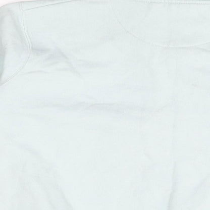 Holyfield Girls Blue Cotton Pullover Sweatshirt Size 12-13 Years Zip