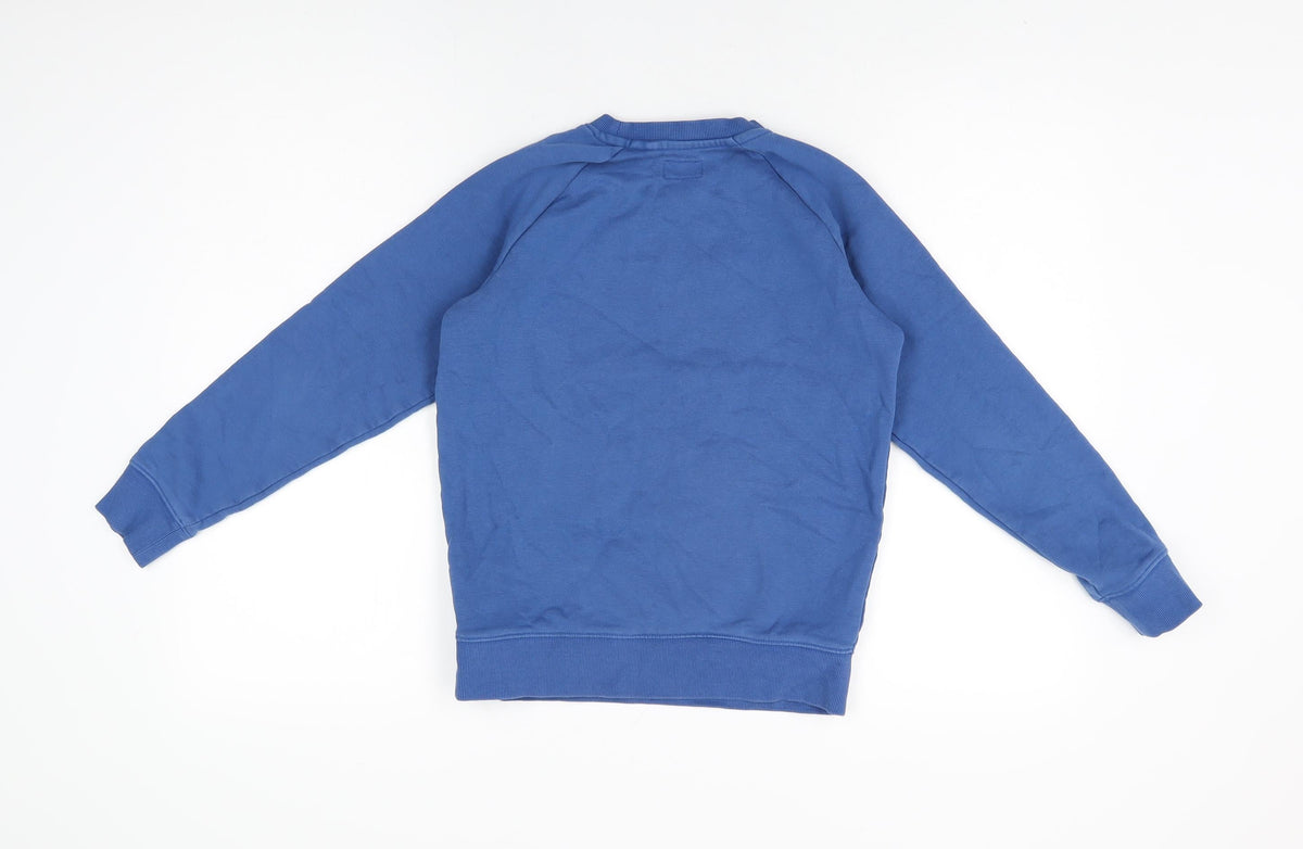 Next Boys Blue Cotton Pullover Sweatshirt Size 10 Years Pullover