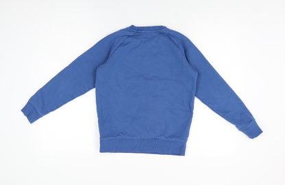 Next Boys Blue Cotton Pullover Sweatshirt Size 10 Years Pullover