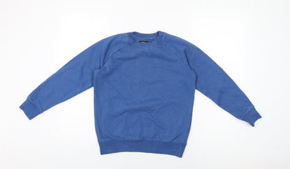NEXT Boys Blue Cotton Pullover Sweatshirt Size 10 Years Pullover
