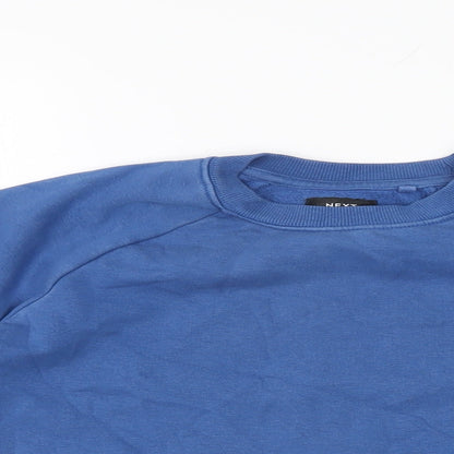 NEXT Boys Blue Cotton Pullover Sweatshirt Size 10 Years Pullover