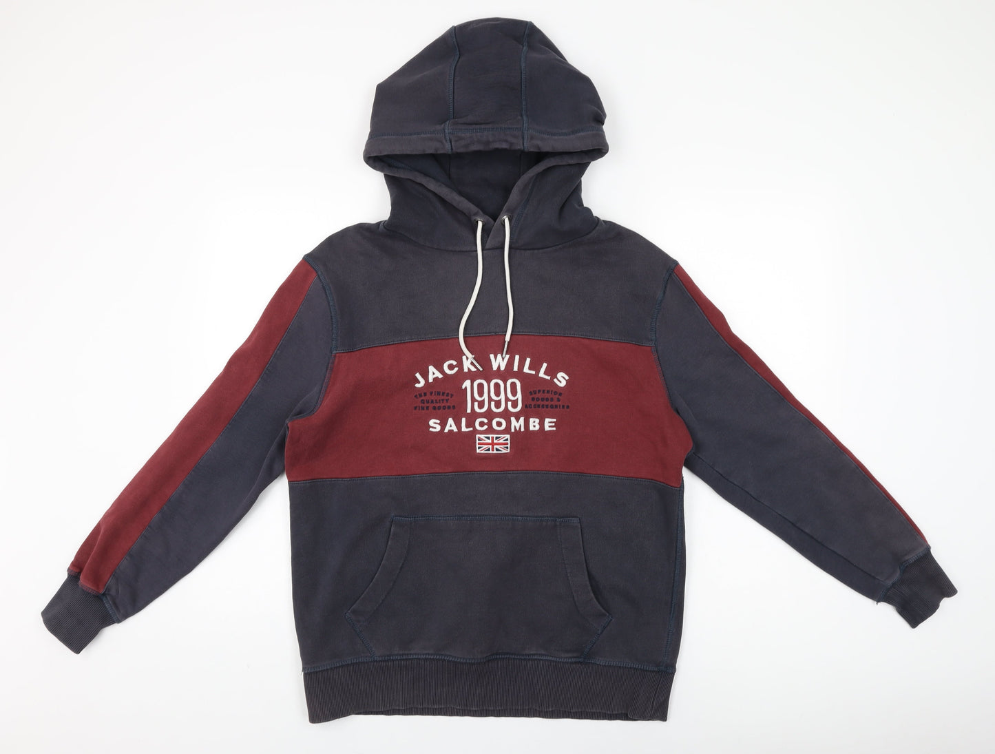 Mens UK Size S Jack Wills Black Pullover Hoodie