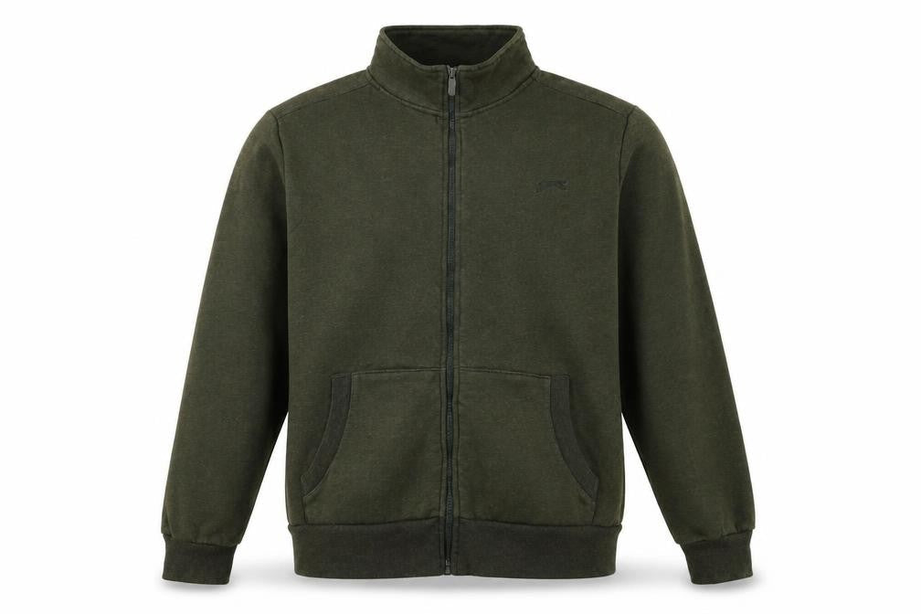 Mens UK Size 2XL Slazenger Green Full Zip Sweatshirt
