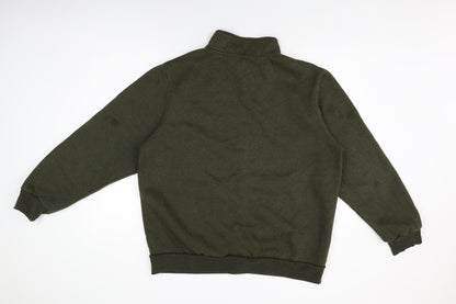 Mens UK Size 2XL Slazenger Green Full Zip Sweatshirt