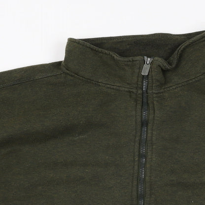 Mens UK Size 2XL Slazenger Green Full Zip Sweatshirt