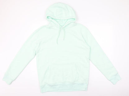 Hollister Womens Green Cotton Pullover Hoodie Size M Pullover