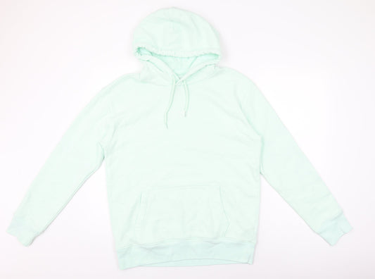 Hollister Womens Green Cotton Pullover Hoodie Size M Pullover