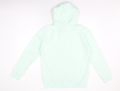 Hollister Womens Green Cotton Pullover Hoodie Size M Pullover