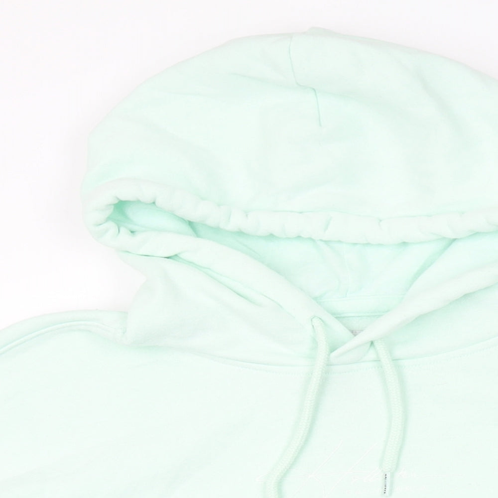 Hollister Womens Green Cotton Pullover Hoodie Size M Pullover