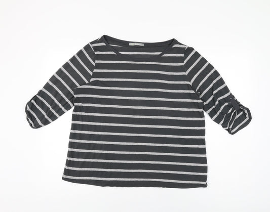 Womens UK Size 16 Marks and Spencer Grey Basic T-Shirt