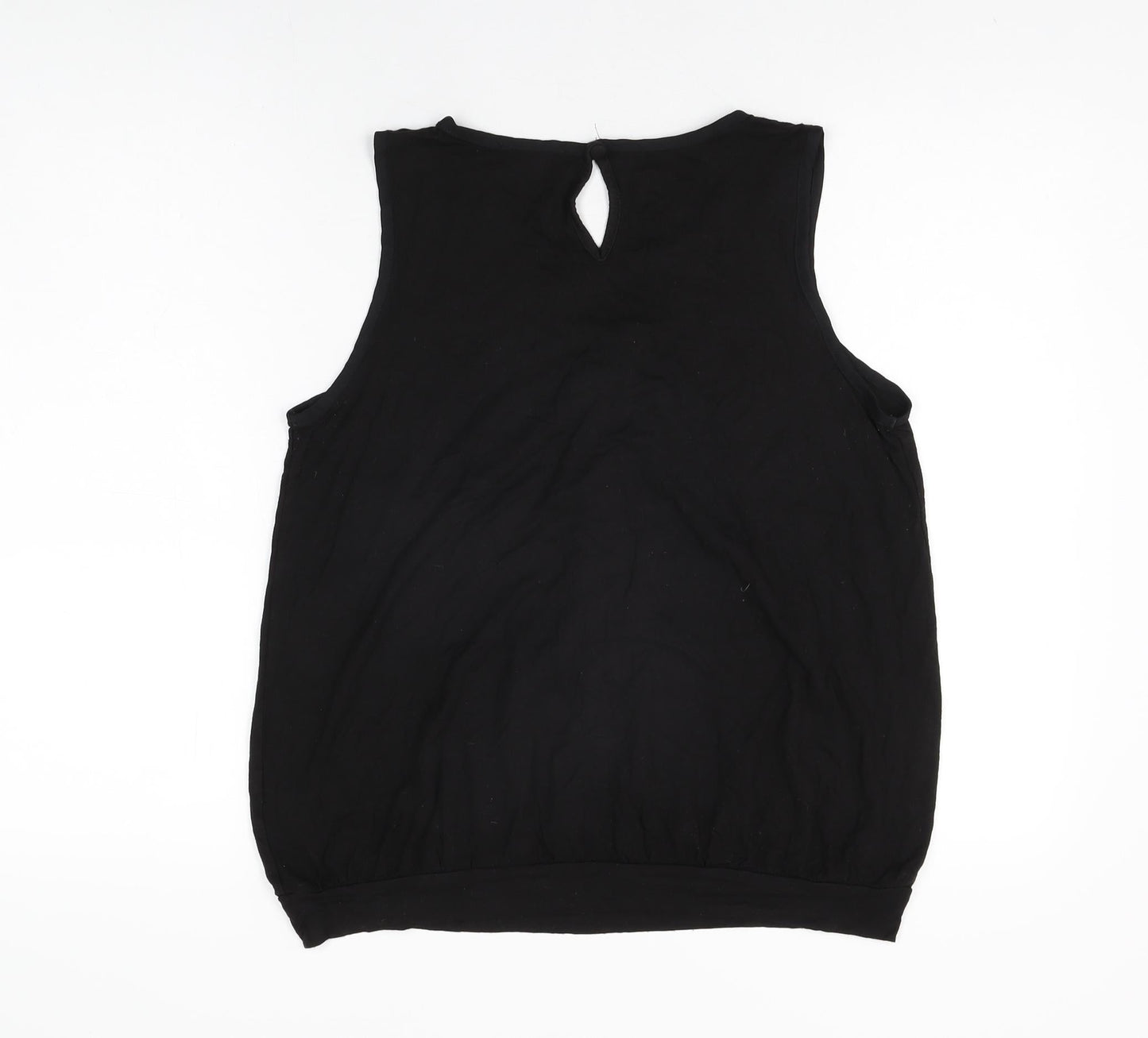 Womens UK Size 14 NEXT Black Basic T-Shirt