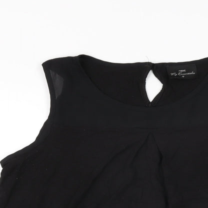 Womens UK Size 14 NEXT Black Basic T-Shirt