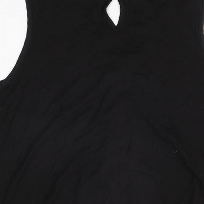 Womens UK Size 14 NEXT Black Basic T-Shirt