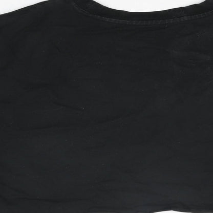 Womens UK Size S Levi's Black Cropped T-Shirt