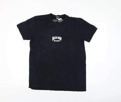 Mens UK Size XS Boohoo Black  T-Shirt