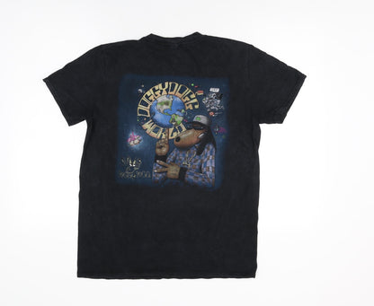 Mens UK Size XS Boohoo Black  T-Shirt