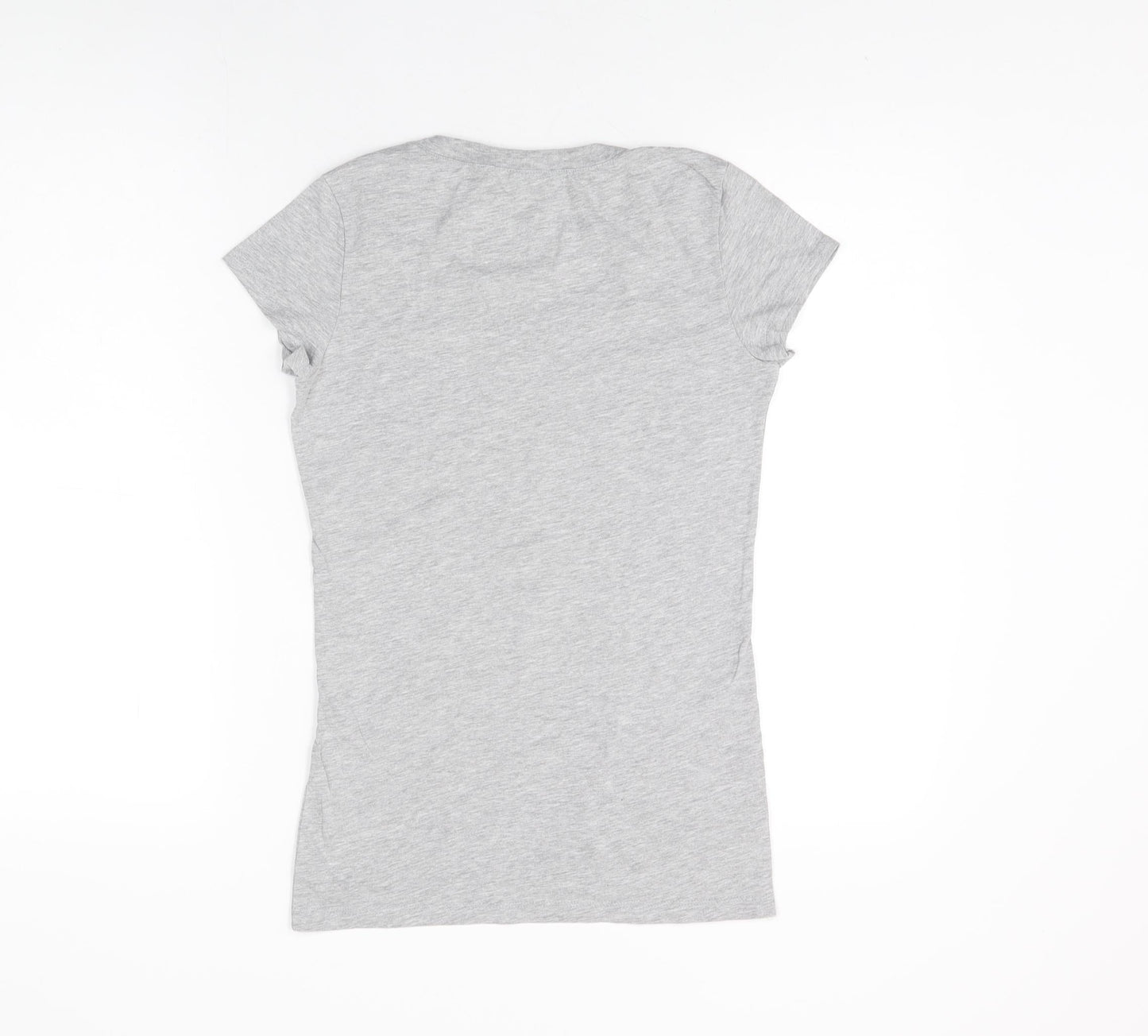 Womens UK Size S Bella + Canvas Grey Basic T-Shirt
