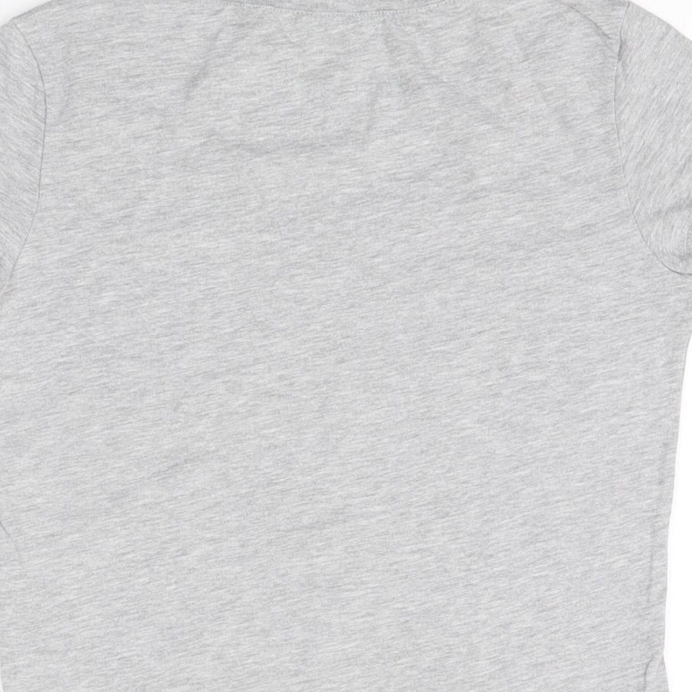 Womens UK Size S Bella + Canvas Grey Basic T-Shirt