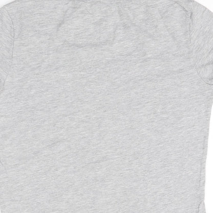 Womens UK Size S Bella + Canvas Grey Basic T-Shirt