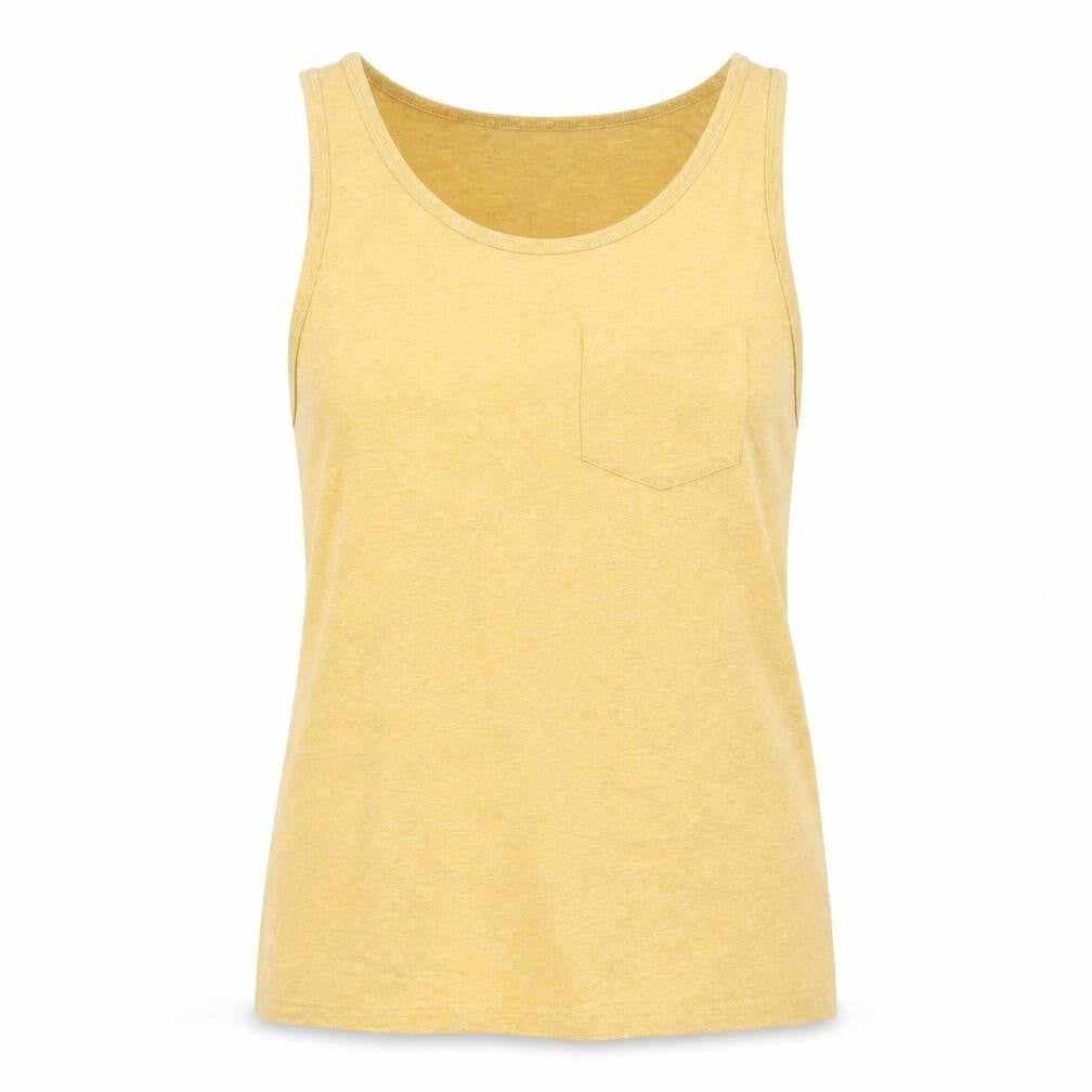 Womens UK Size L Zara Yellow Basic Tank