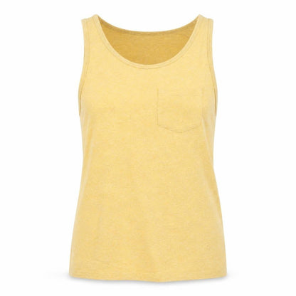 Womens UK Size L Zara Yellow Basic Tank