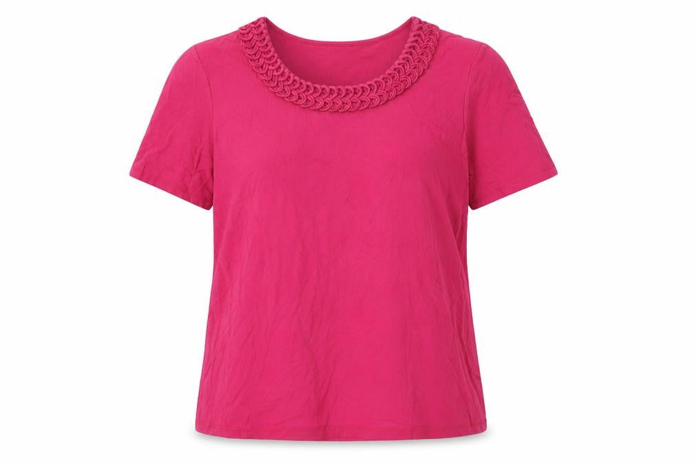 Womens UK Size 18 Marks and Spencer Pink Basic T-Shirt