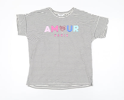 Womens UK Size 12 NEXT White Basic T-Shirt