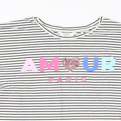 Womens UK Size 12 NEXT White Basic T-Shirt