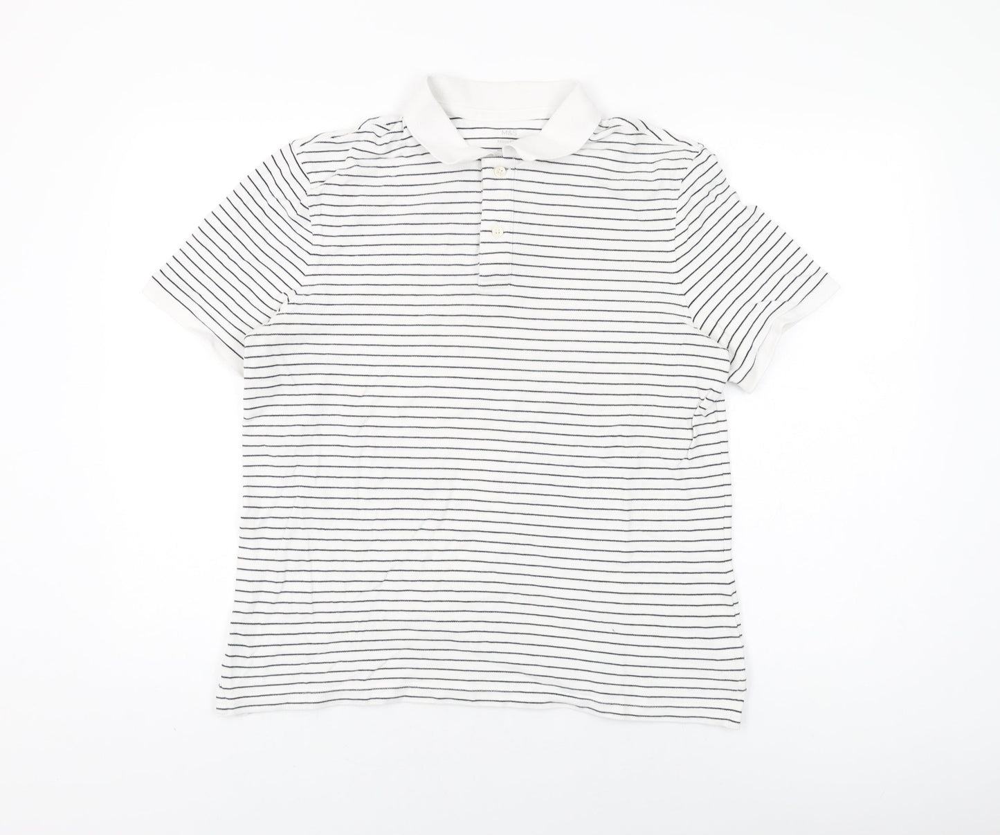 Womens UK Size L Marks and Spencer White Basic T-Shirt