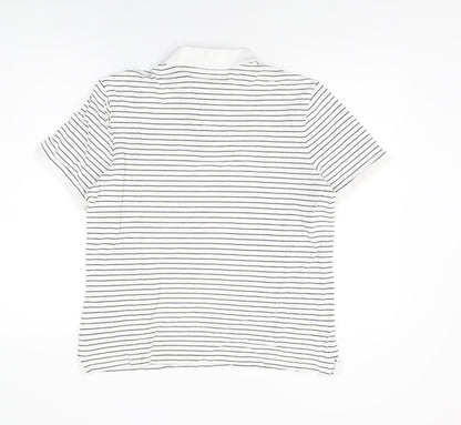 Womens UK Size L Marks and Spencer White Basic T-Shirt