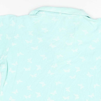 Womens UK Size 10 Isle Blue Basic T-Shirt