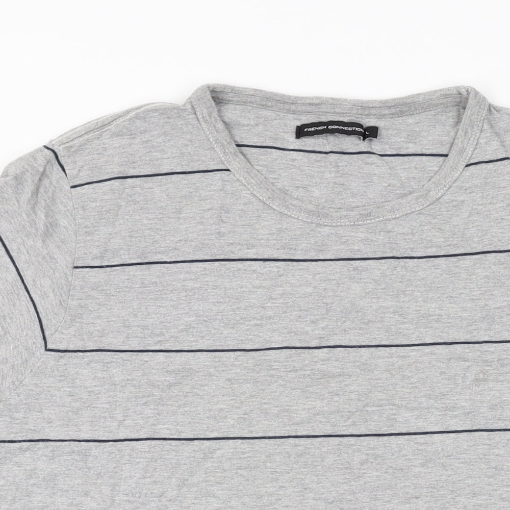 Mens UK Size L French Connection Grey  T-Shirt