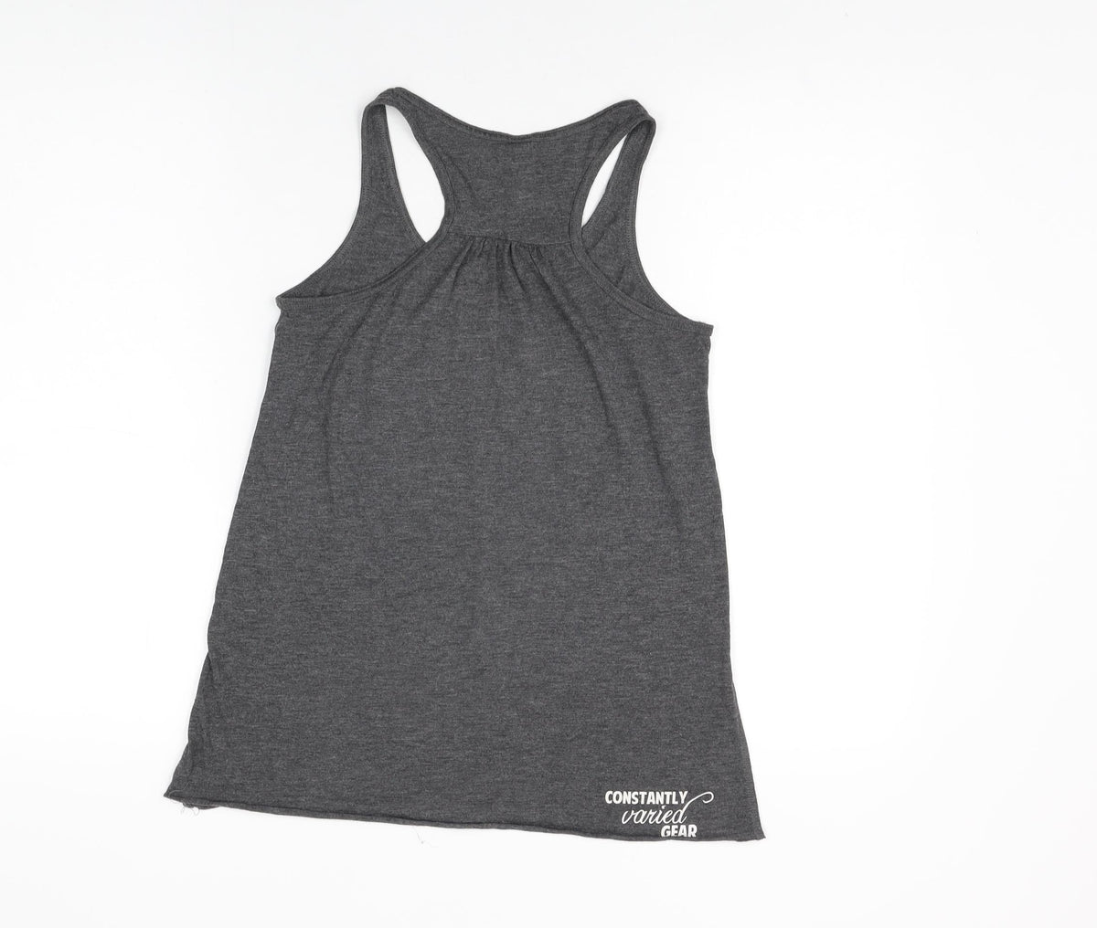 Bella + Canvas Womens Grey Polyester Basic Tank Size S Round Neck Pullover