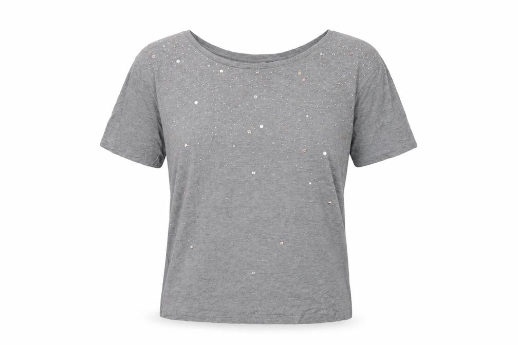 Womens UK Size 8 NEXT Grey Basic T-Shirt