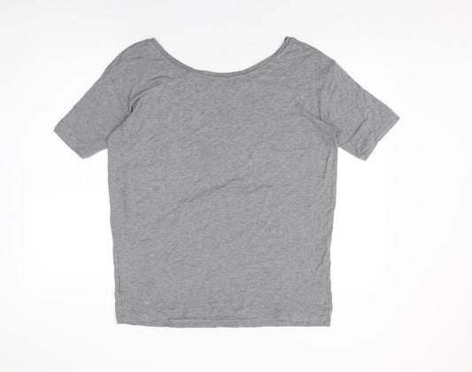 Womens UK Size 8 NEXT Grey Basic T-Shirt