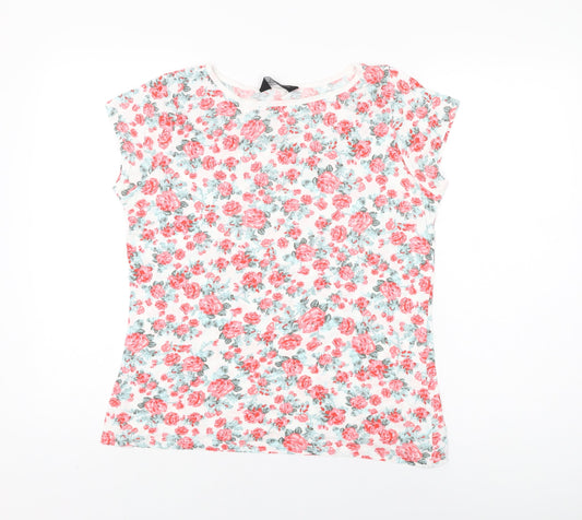 Womens UK Size 16 Dorothy Perkins White Basic T-Shirt