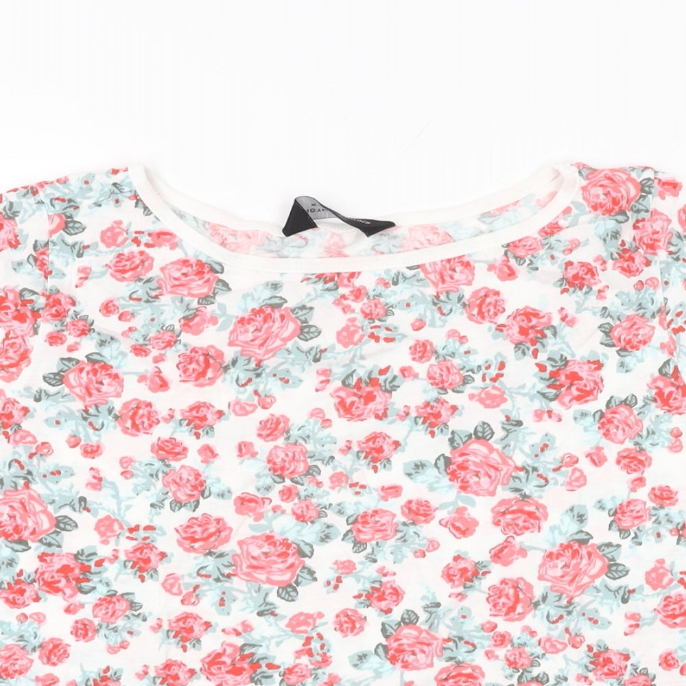 Womens UK Size 16 Dorothy Perkins White Basic T-Shirt