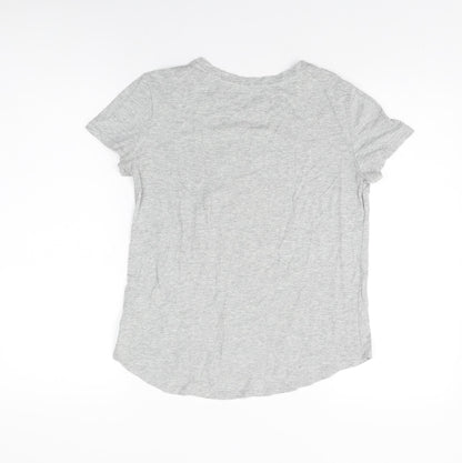 Gap Girls Grey Cotton Basic T-Shirt Size 2XL Round Neck Pullover - Star Wars